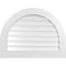 Ekena Millwork Round Top Surface Mount PVC Gable Vent: Functional, w/ 3-1/2"W x 1"P Standard Frame, 34"W x 26"H GVPRT34X2601SF - alternate 1